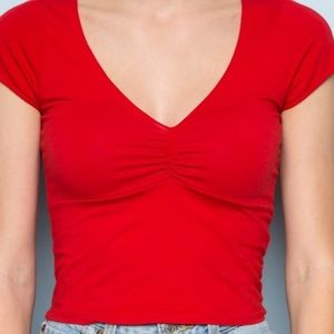 Brandy Melville Red Gina Top